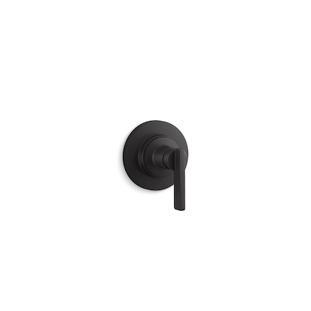 Kohler Mastershower Transfer Valve Trim With Lever Handle in Matte Black K-T35921-4-BL